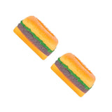 Multi Color Resin Hamburger Tissue Box for Home Office Use 2Pcs V1369-AZ3-W-21931