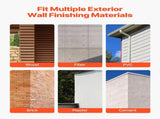 House Wrap, 1.37 x 45.72 m, 0.13 mm Thick Vapor Barrier, Heavy Duty Plastic Sheeting for V952-FSTQM45FT150ANG7A001V0