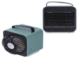 2-in-1 Negative Ion Air Purifier Portable Air Cooler USB Cooling Fan with 3 Wind SpeedGreen V1294-YM0721-3113210028713