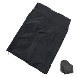 Black Outdoor Rocking Chair Cover, Polyester Patio Protector for Garden, Lawn, Porch Chairs V1369-AZ3-W-19297