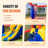 Inflatable Bounce House, Outdoor High Quality Playhouse Trampoline, Jumping Bouncer with Blower, V952-CQCBBHYC910PO49AIV3