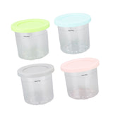 4Pcs Plastic Ice Cream Cans Replacement for Ninja NC299AMZ NC300s Series Creami Ice Cream Makers V1294-YM0703-3113230124811