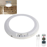 Rechargeable Motion Sensor Ceiling Light with Remote, Magnetic Lights for Ceiling, 3 Colors Dimmable V1366-AZ2-W-11609
