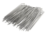 50Pcs Galvanized Steel Garden Stakes U Shaped Tent Stakes U Shaped Galvanized Landscape Pins Heavy V1294-YM0703-3111230111611