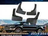 Custom Molded Mud Flaps Compatible with Ford Ranger 2018-2022 Heavy-Duty All-Weather Splash V1188-MS-604-003