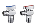 SUBMARINE Angle Stop Valve, Brass Material, 1/2'' Inlet and Outlet Caliber, 1/4 Turn Shut Off Valve, V1192-AZ-W-2663