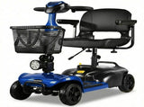 EQUIPMED FreeLite Mid-Sized Electric Foldable Mobility Scooter, Lithium Battery, Long Range and V219-HMBMSCEQ4LBB