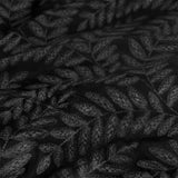 Ardor Rui Black Embossed Velvet Soft Quilt Cover Set Queen V442-INT-QUILTCS-RUIVELVET-BLACK-QS
