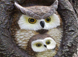 Owl Tree Hugger Outdoor Decor Whimsical Sculpture Garden Statue Yard Art Decoration V1294-YM0901-3111240166611