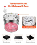 Moonshine Still Water Alcohol Distiller 3Gal w/Thumper Keg & 8W Water Pump V952-SLNTZLQYS3JL217POV3