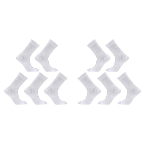 10X Rexy 3D Seamless Crew Socks Medium Slim Breathable WHITE V274-GM-RX3DCW-M10-WH