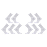 10X Rexy 3D Seamless Crew Socks Medium Slim Breathable WHITE V274-GM-RX3DCW-M10-WH