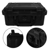 Portable Black Plastic Tool Box Organizer with Handle, Storage Case for Easy Carrying and Tool V1192-AZ-W-32841