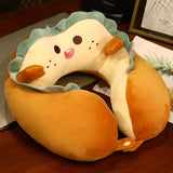 U Shaped Neck Pillow Portable Cute Head Pillow for Office Nap Travel Car Sleeping Lovely Bread V1294-YM0716-3117220185311