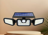 74 LED solar sensor lights with motion sensor, 3 brightness modes, outdoor wall lights, suitable for V1102-HEDJ-004