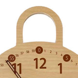 Wall Clock 10 Inch Round Silent Decorative Battery Operated Wooden Wall Clock for Kids Living V1294-YM0901-3115240042111