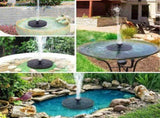 2X Bird Bath Fountain Pump, Upgrade 3.5W Fountain with 6 Nozzle, Free Standing Floating V1369-AZ3-W-12780