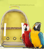 Black Stylish Transparent PVC Pet Carrier Backpack - Large Capacity, Multi-Use for Birds & V888-ELOSUNG21775