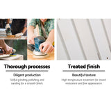 Gardeon Adirondack Outdoor Chairs Wooden Beach Chair Patio Furniture Garden White FF-BEACH-UF-CH-WH