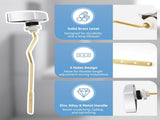 2 Pack Large 3-Inch Toilet Flapper with Toilet Handle Replacement Compatible with TOTO THU068CP V1258-DP02-C-828