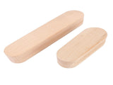 2Pcs Tailor Clappers 7in 12in Double Side Grooved Wood Clappers Sewing Tools for Pressing Seams V1294-YM0901-3117240309811