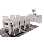 Foxglove Dining Table 150cm Solid Mt Ash Wood Home Dinner Furniture - White V315-V-FLOR-017