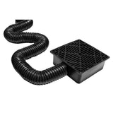 Catch Basin Downspout Flexible Extension Storm Drain Drainage System Adapter for Patio Ground and V1369-AZ3-W-12967