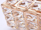Tissue Dispenser Light Luxury Napkin Storage Box Metal Crystal Glass Tissue Holder for Home V1294-YM0703-3117230011911
