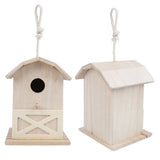 Mini Outdoor Wooden Bird House Nesting Cage Accessory for Garden Patio Decoration Ornament V1294-YM0901-3111200119911