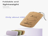 Purple Reversible Memory Foam Travel Pillow - All-Season Comfort Neck Support for Deep Sleep & V888-ELOSUNG32564