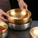 Stainless Steel Bowl Soup Bowls Pasta Serving Bowl Asian Dishes Multipurpose Bowl Porcelain V1370-AZ4-06587