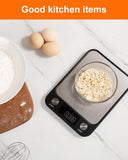 Food Scale,Digital Kitchen Scale, Stainless Steel, Weight in Grams, Ounces, Milliliters and Pounds, V1258-DP02-C-15