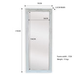 French Provincial Ornate Mirror - White - Medium 70cm x 170cm V292-MIRR-FRN009