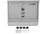 Mail Box European Style Narrow Slot Stainless Steel Hanging Locking Mailbox for Outside Garden V1294-YM0523-3117220052311