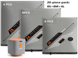 20 Piece Travel Vacuum Compression Bags with Electric Pump - Small 40x54cm*8, Medium 47x64cm*8, V888-ELOSUNG56175-3