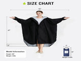 Dark blue Stylish Waterproof Raincoat Poncho - Long, Packable for Outdoor Travel & Hiking V888-ELOSUNG26496
