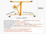 3353mm Drywall Lift, Heavy-Duty 68 kg Sheetrock Hoist with Adjustable Telescoping Arm, Lockable V952-SPSJJHS95FT1QDU00001V0