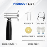 Inside Pipe Cutter for PVC Pipe, PVC Cutter Tool Set with Adjustable Depth Gauge with 5PCS Blades, V1370-AZ4-10105