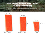 6 Pack Tree Felling Wedges Spikes for Safe Tree Cutting 2 Each of 10", 8 and 5.5 Wedges V1258-DP02-C-895