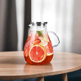 Insulated Tumbler Travel Mug Drinkware Clear High Borosilicate Glass Lidded Water Pitcher Carafe 1 V1366-AZ2-W-21222