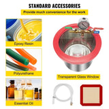 Vevor 5 Gallon Vacuum Chamber Silicone Expoxy Degassing With 3CFM 1/4HP Vacuum Pump 84 L/Min V952-QCKTZKB3CFM1-4J5TV3