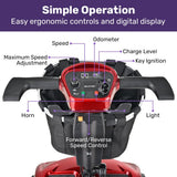 EQUIPMED ComfortCruise Large Mobility Scooter, 15km/h Top Speed, Up to 45km Range, Strong Climbing, V219-HMBMSCEQ1RDB
