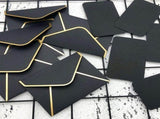 50pcs Envelopes 7.27x5.31 Inch V Flap with Elegant Border for Wedding Invitations Graduation V1369-AZ3-W-21901