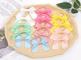 32PCS Bow Elastic Hair Ties Bowknot Ponytail Holder Hair Cute Bow Hair Bands Hair Ropes Hair Styling V1370-AZ4-11336