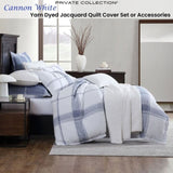 Private Collection Cannon White 100% Cotton Waffle Quilt Cover Set Queen V442-LED-QUILTCS-CANNON-WHITE-QS