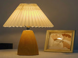 Table Lamp Pleated 3 Color Remote Control Dimmable Bedroom Bedside Night Light Retro Nordic V1294-YM0901-3119240070812