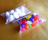 100 Pack of Pillow Rectangle Shaped Gift Box - Wedding or Product Bomboniere Jewelry Gift Party V382-100PILLOWPVCBOX