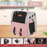 Cat Backpack Carrier - Lightweight, Foldable, Shape-Retaining Travel Bag for Cats and Small Dogs up V1232-MBB002