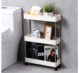 Narrow Rolling Storage Cart 3 Tier V498-NARROWTROLLEY3