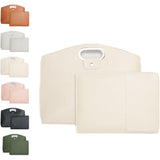 Laptop Tote Bag Set, 2-Piece Waterproof Leather Computer Briefcase & Crossbody Purse for Women, V1366-AZ2-W-11433